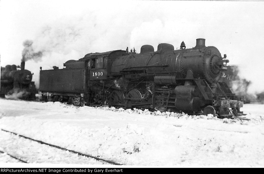 CNW 2-8-0 #1800 - Chicago & North Western